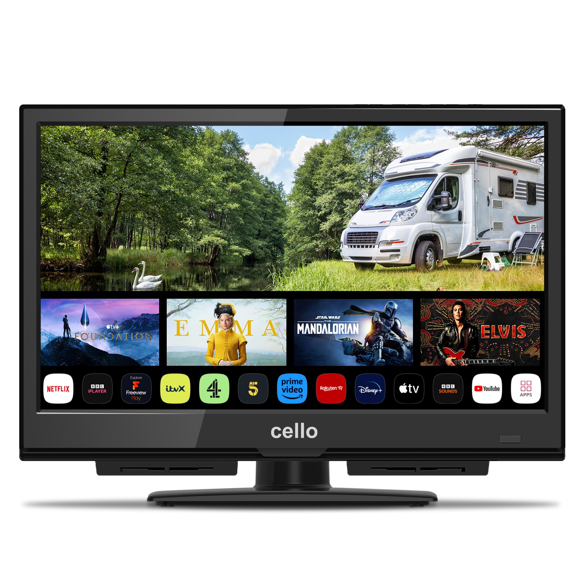 cello smat tv 16 pollici 12v webos bluetooth