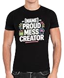 Classic Custom Comedy Laugh Tee Line Fun Pack Humor Design Lovers Joke - Proud Mess Creator Black