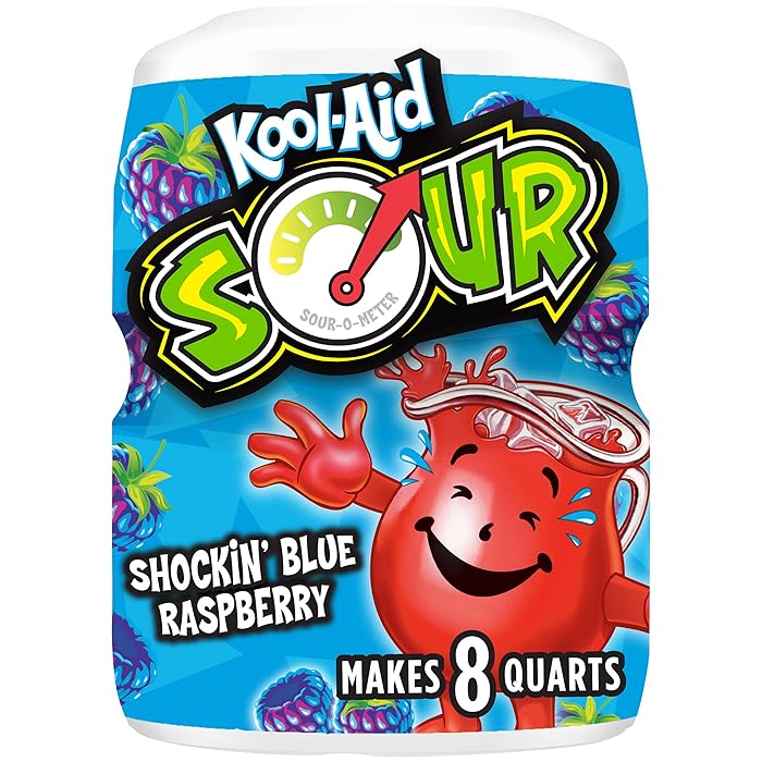 Buy KoolAid Caffeine Free Sours Shockin' Blue Raspberry Sweetened Powdered Drink Mix 12 Count