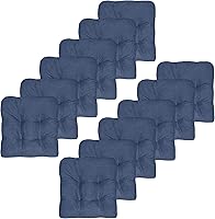 Vista 25 de Sweet Home Collection Cojines para Silla de Espuma Viscoelástica Triturada Almohadillas Premium Antideslizantes con Respaldo de Goma Microdot