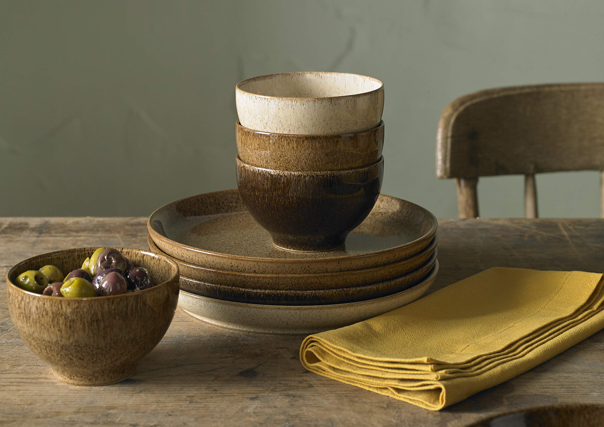 Amazon.com | Denby Studio Craft 4 Piece Coupe Dinner Plate