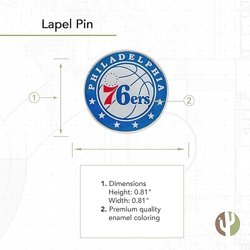 Vista 47 de Desert Cactus NBA Lapel Pin National Basketball Association Eastern Team Decorative Collectible Accessory Enamel Metal