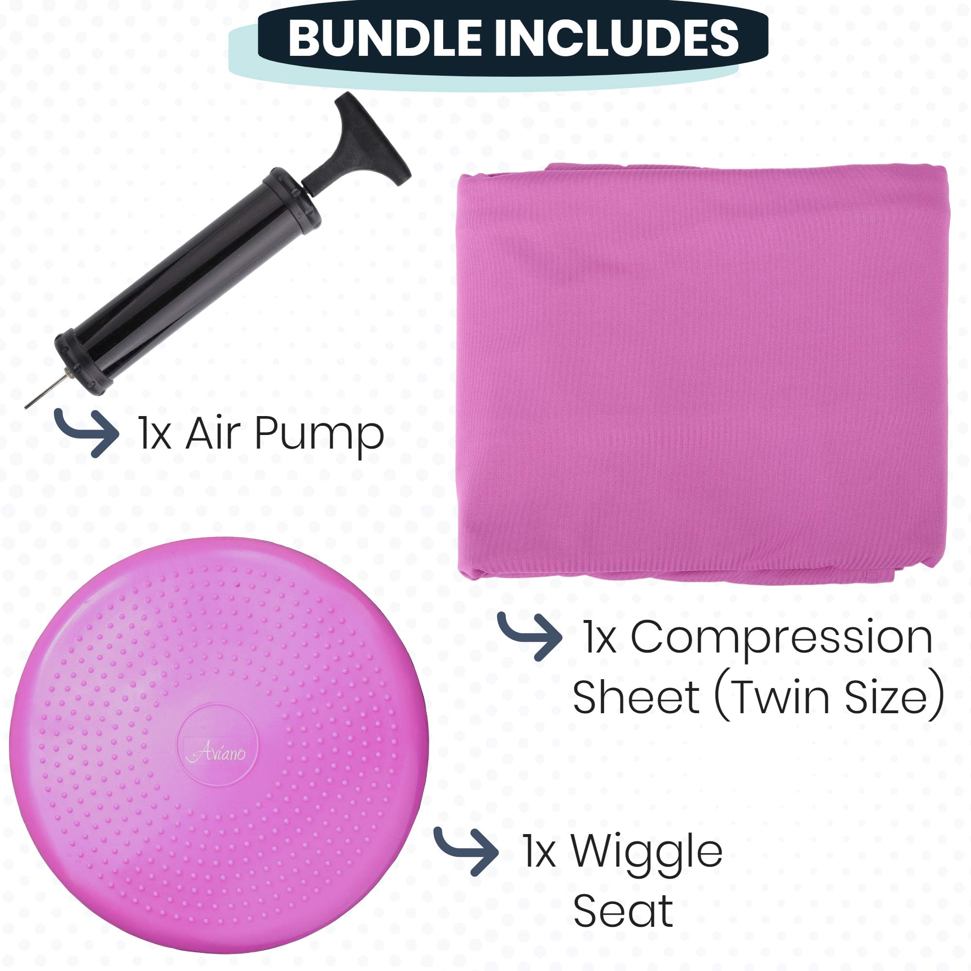 Buy Sensory Compression Blanket for Kids Plus Wobble Seat Cushion Breathable Compression