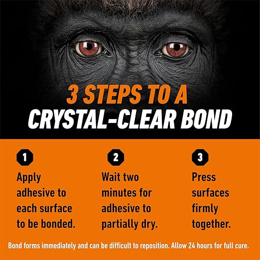 Gorilla Clear Grip Adhesivo de Contacto 3 oz Transparente miniatura 6