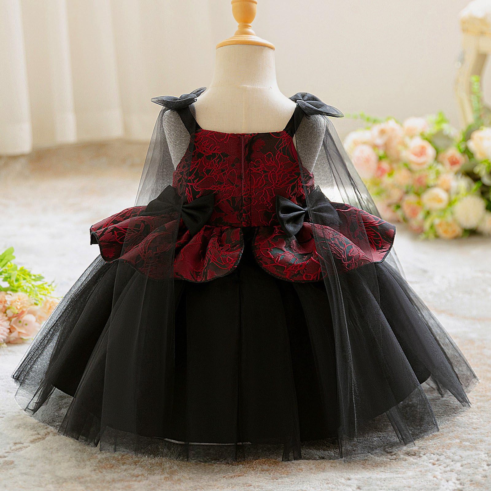 Genérico Disfraz Halloween NiñA 4-5 AñOs - Vestidos para niñas, vestido con capa y tela de satén para niñas, atuendo de fiesta, perfecto para uso diario, ideal para edades de 3 a 8 años