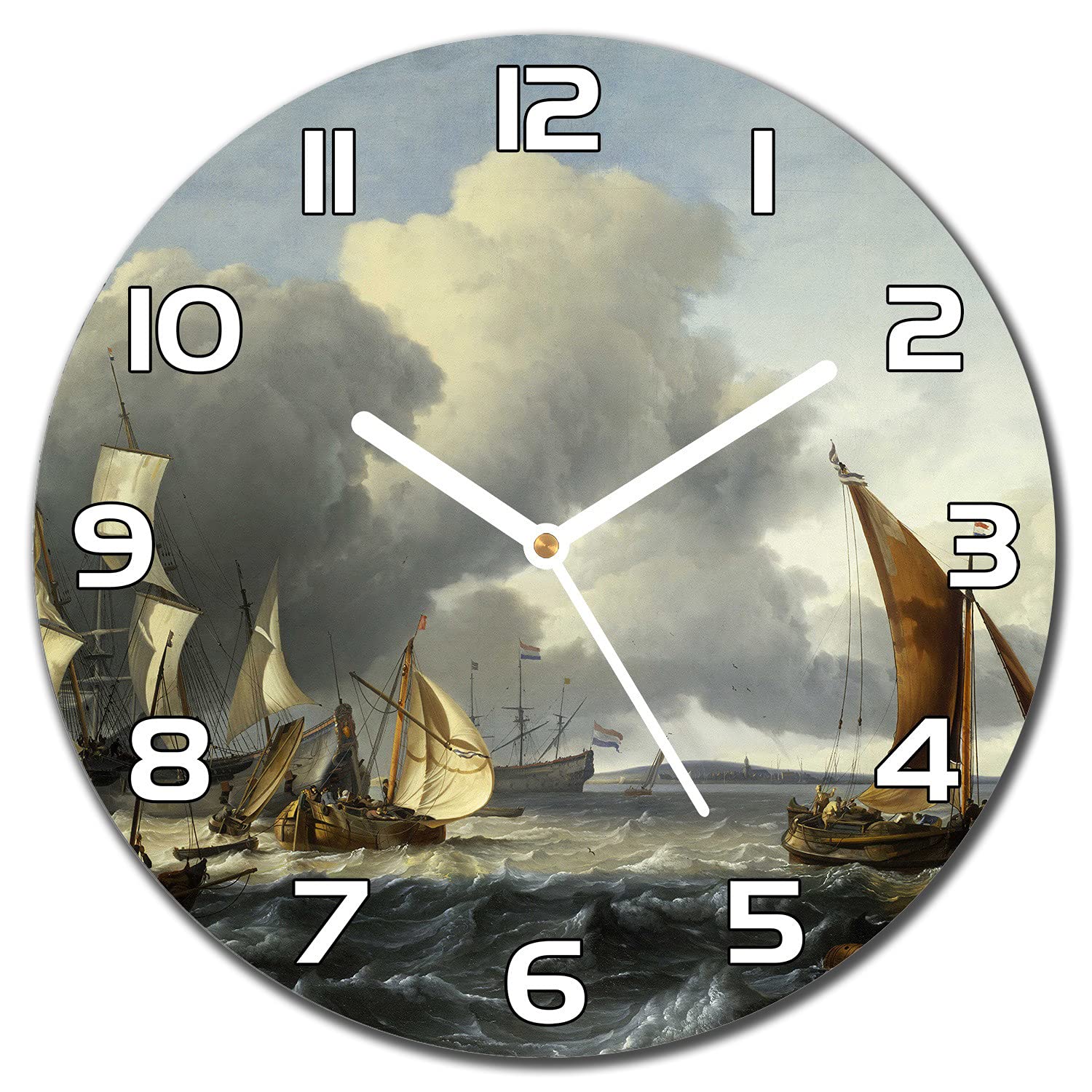 Horloge en verre moderne Coloray cuisine et salon pour sublimer votre décoration murale