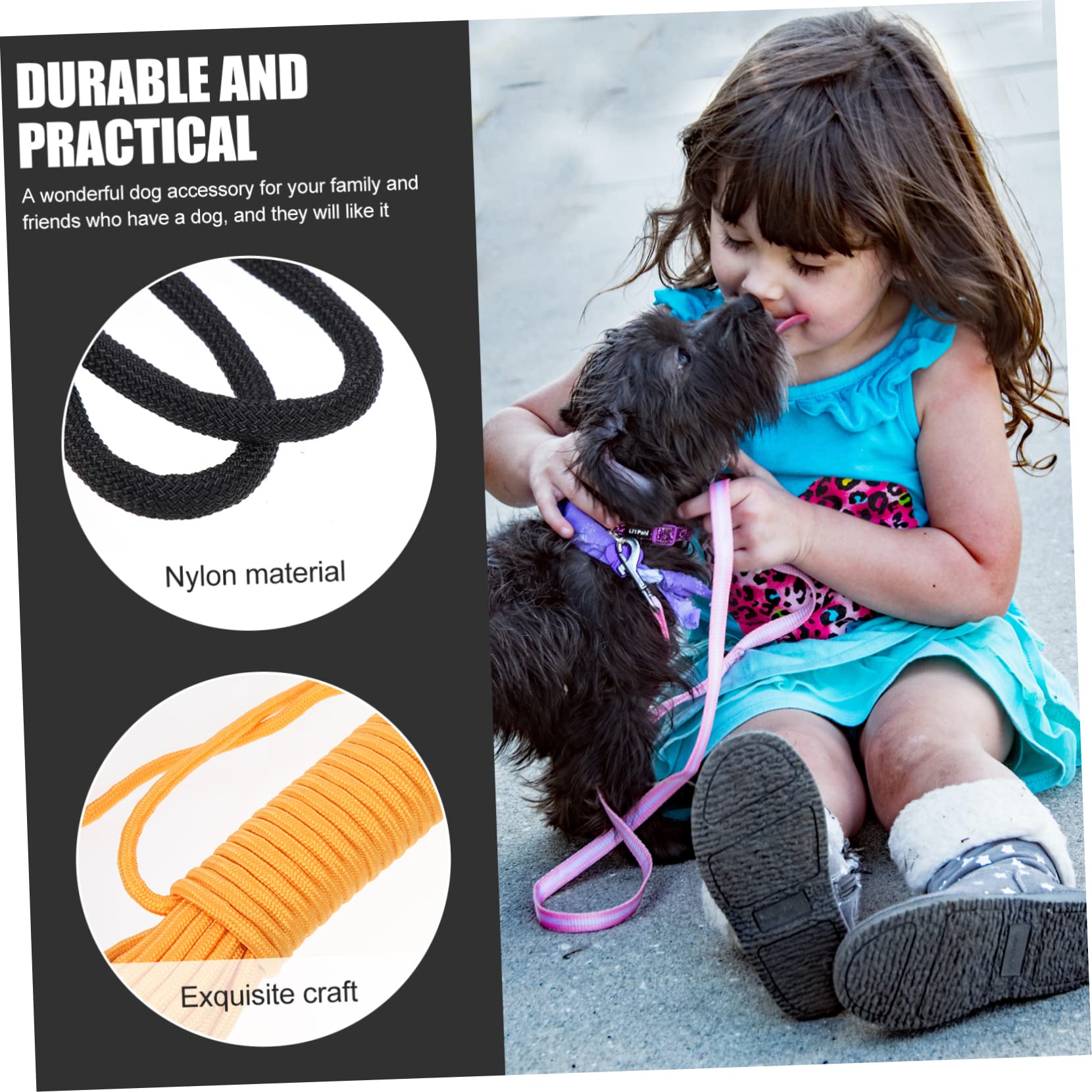 Cable para Perros De Acampada Cadena para Correr Exteriores Equipo De Mascotas Nylon para Perro Camping
