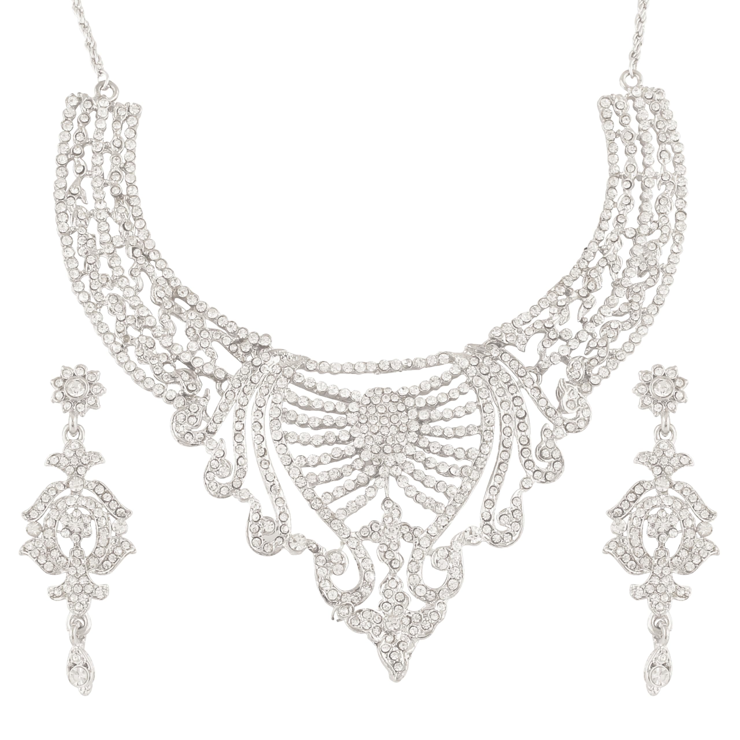 Touchstone Indian Bollywood Enchanting sleek Bracelet Hand Crafted Rhinestone Crystal in Gold or Silver Tone for Women.