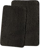 Vista 143 de Yeaban Juego de alfombras de baño verde manzana 2 piezas (20" x 32" y 17" x 24"), tapetes de baño de felpilla gruesa Alfombras de baño absorbentes