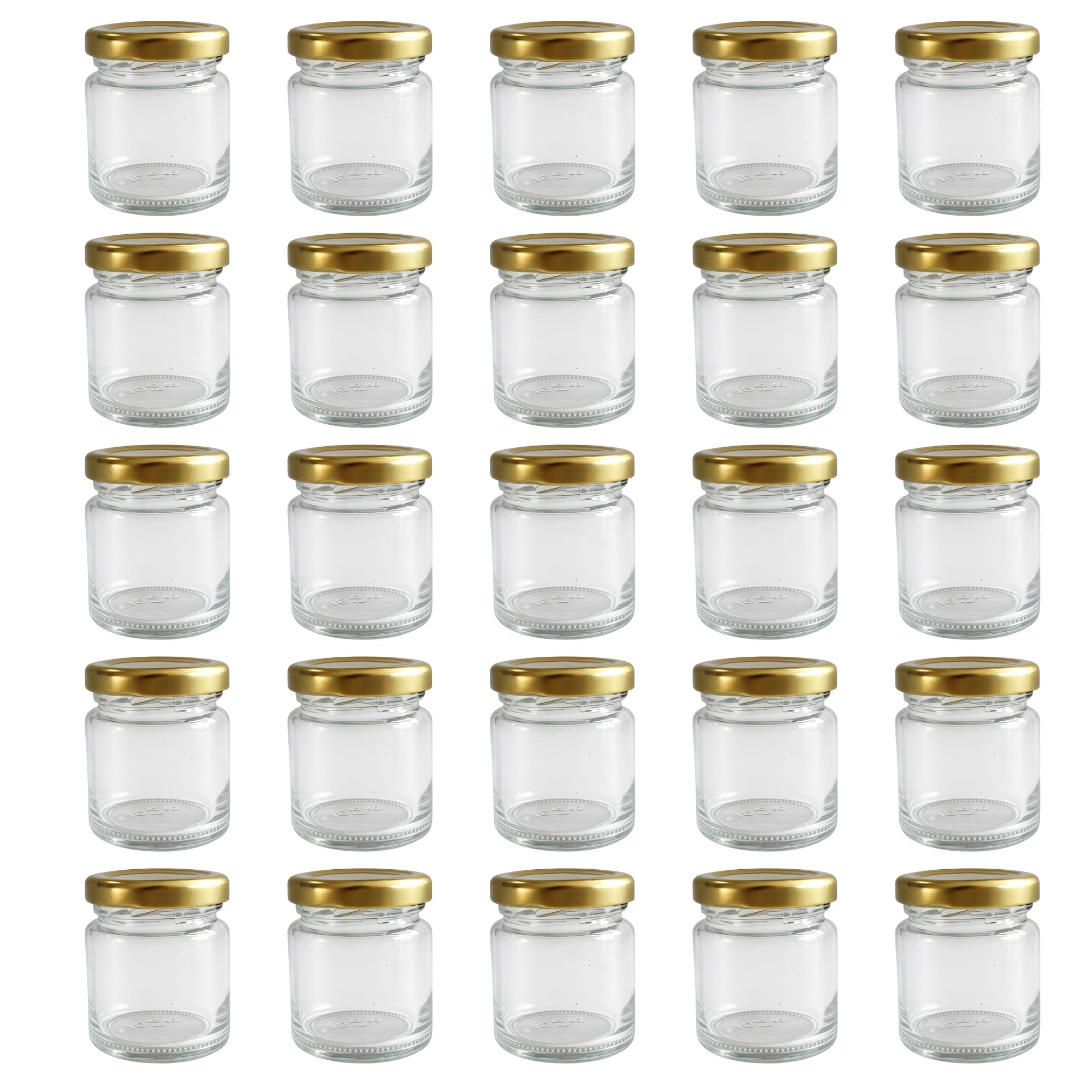 Pots de confiture en verre miniatures 37 ml pour organiser vos épices et condiments