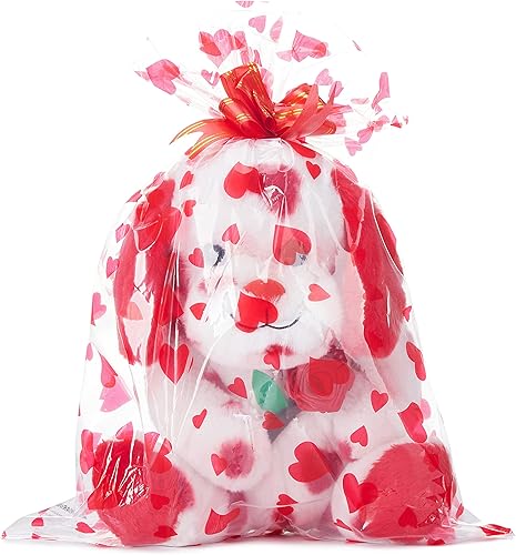 Miniatura 6 de IKASA Animal de peluche para perro con corazón para el día de San Valentín, lindo juguete suave y pequeño de 11.8 pulgadas, regalo para el día de