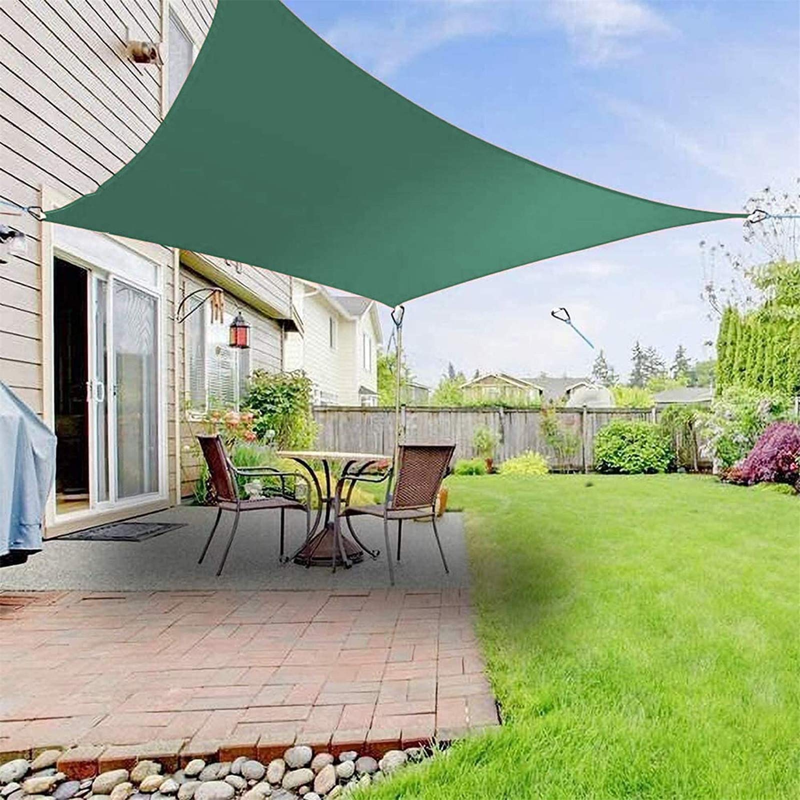 GAIJUAN Sonnensegel 1.9x3.6m – UV-Schutz Segel Für Garten, Terrasse & Balkon, Dunkelgrün