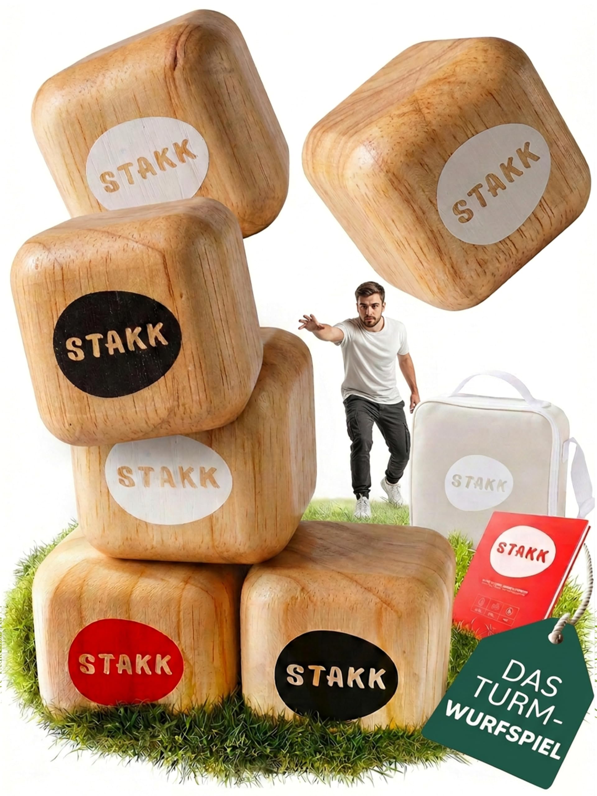 STAKK Outdoor-Wurfspiel STAKK | Das Neue Outdoor-Wurfspiel für Kinder & Erwachsene