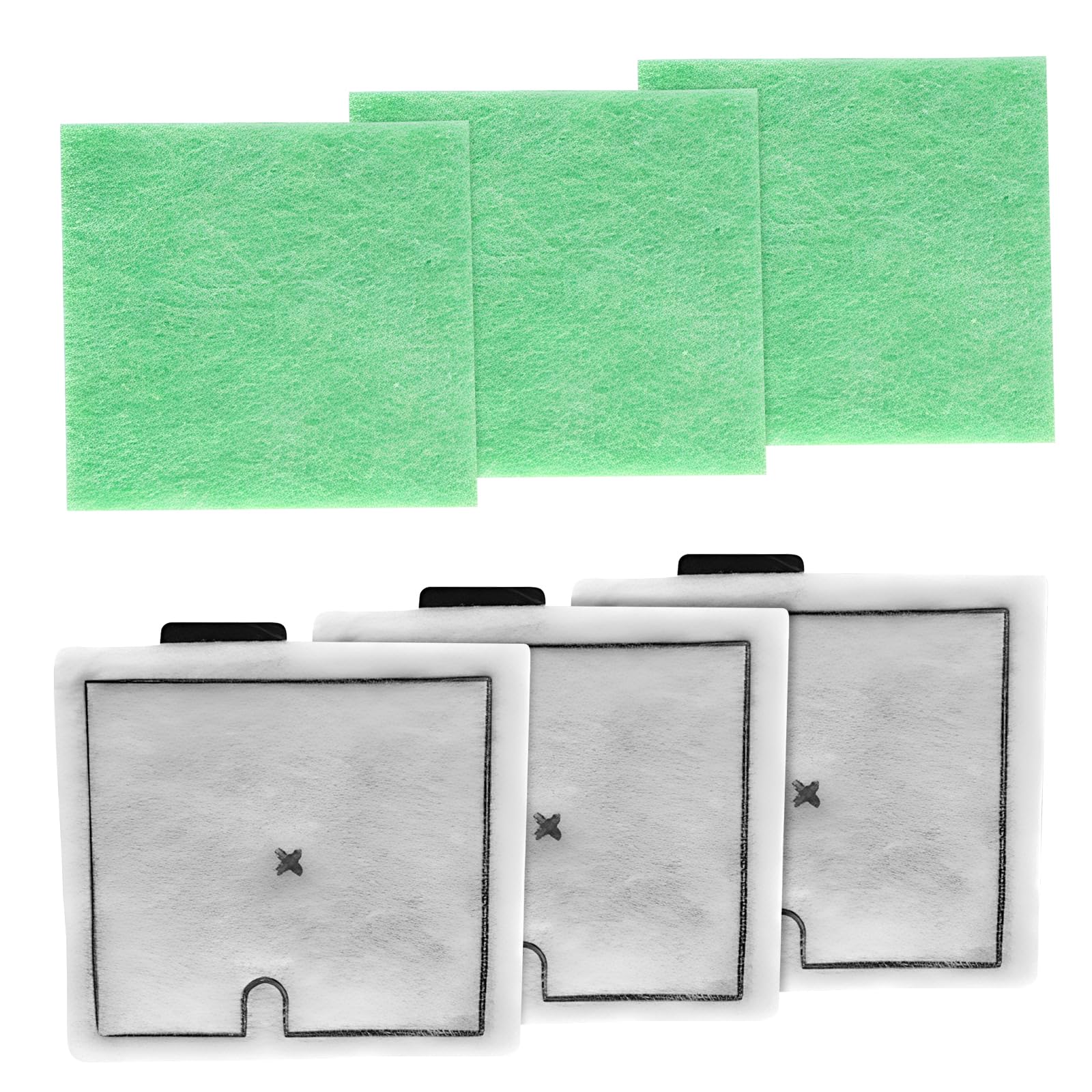 WUIOWPPIC Compatible with Interpet CF2 Filter 3 Month Service Kit CF2 Filter Service Pack Fish Tank Filter Cartridges for Aquarium Maintenance (3 X Filter Cartridges