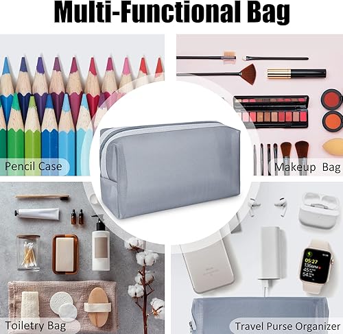 Miniatura 5 de Aosbos Estuche organizador para lápices, bolsa de lápices de gran capacidad, bolsas para lápices con cremallera, caja transparente para lápices,