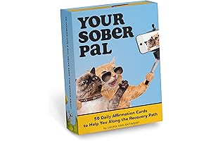 Knock Knock Your Sober Pal Affirmation Deck