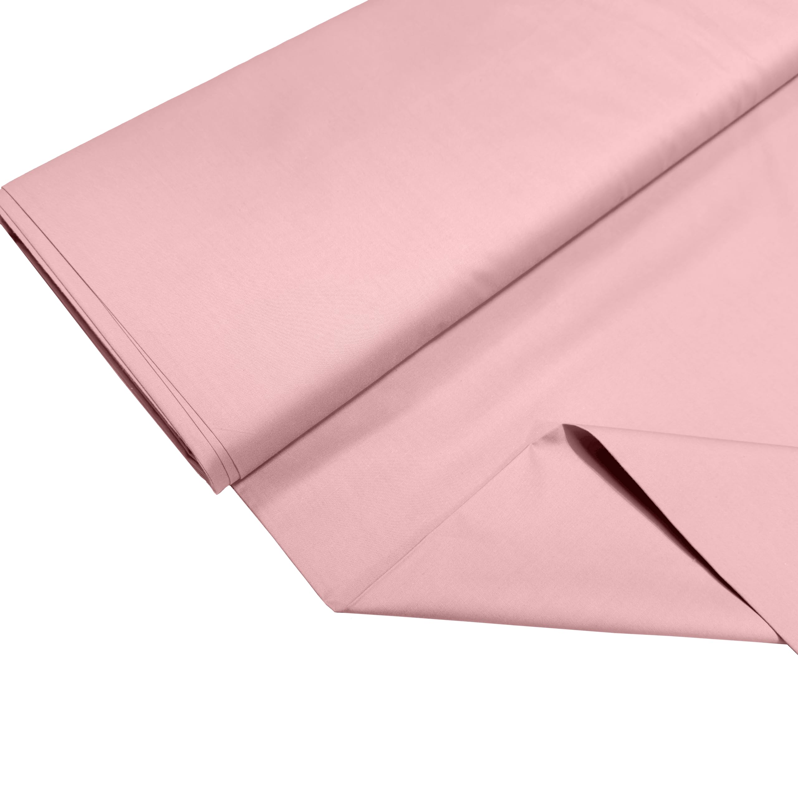 100% Cotton Percale Fabric – 200 Thread Count, 120 GSM, Breathable & Durable Material for Bedding, Quilting & Sewing - 1000cm x 112cm (Candy Pink) — image 1