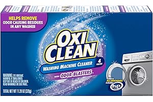 OxiClean Washing Machine Cleaner with Odor Blasters, 4 Count