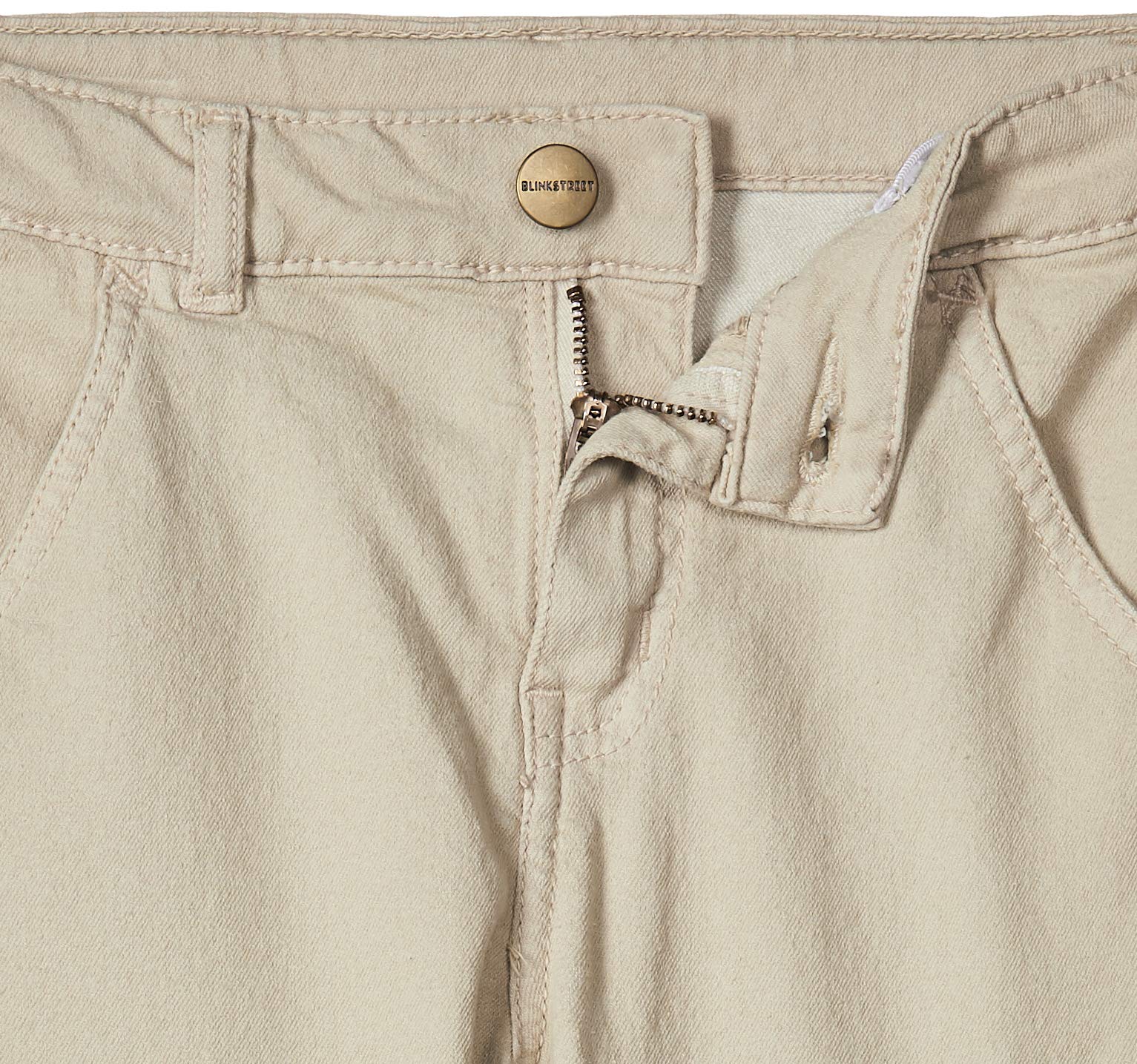 Blink Street Boy's Slim Trousers (BS-1135-54_Beige_6M-12M) 1