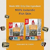 Vista 4 de Hundur's Crunch - Golosinas para perros con piel de bacalao de un solo ingrediente - Minis