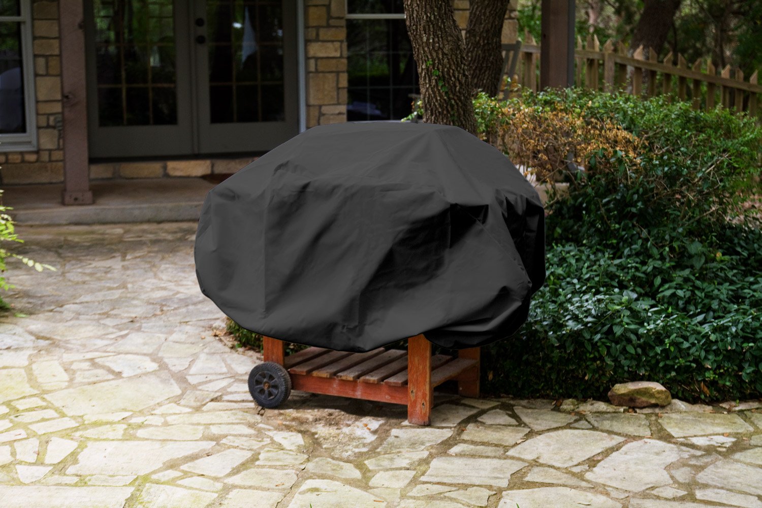 KOVERROOS 73054 Weathermax XL pokrowiec na grilla, czarny, 75 cm x 168 cm szer. x 114 cm wys.