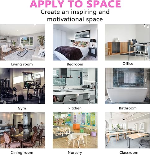 Miniatura 6 de Calcomanías de pared, calcomanías de pared para dormitorio, (fácil de aplicar), sala de estar, cocina, comedor, oficina, lavandería, decoración de