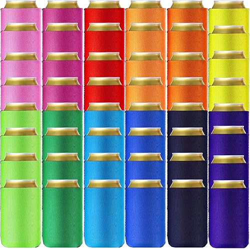Chengu 60 fundas para enfriar latas en blanco para el día de San Patricio, fundas aislantes para latas de cerveza para cumpleaños, bodas, fiestas,