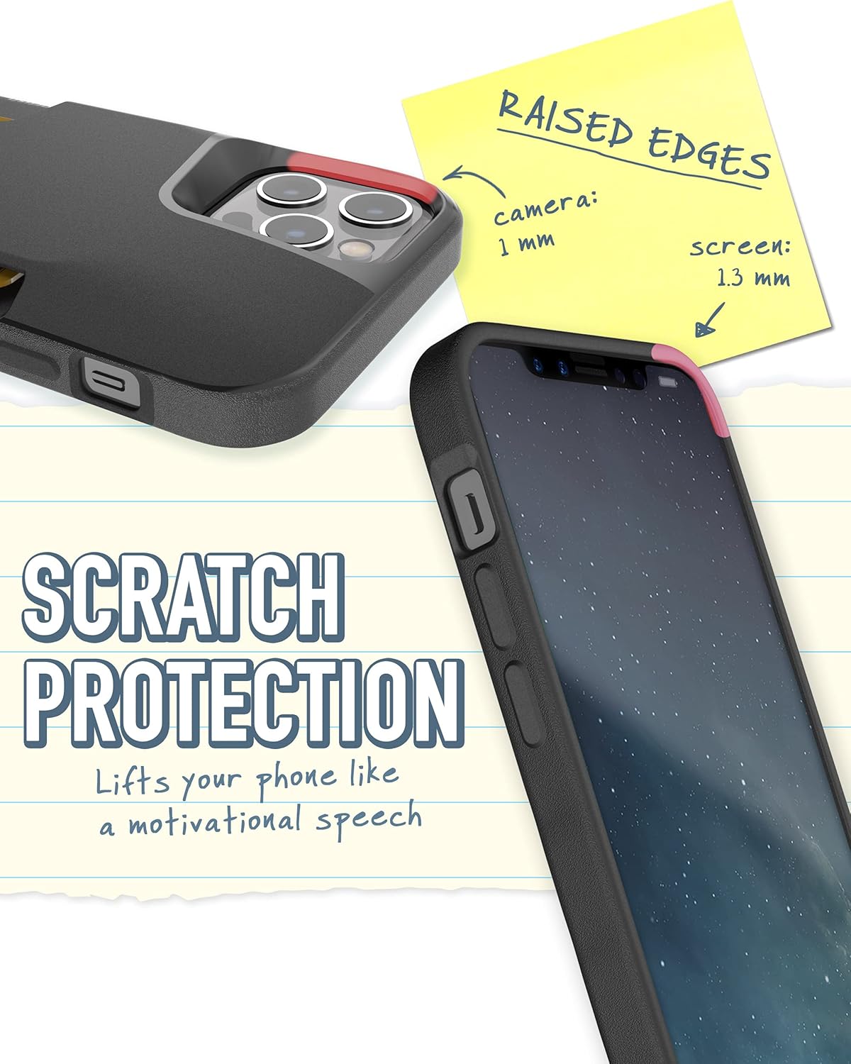 Smartish® iPhone 12/12 Pro Wallet Case - Wallet Slayer Vol. 1 [Slim Thin + Protective] Credit Card Cash Holder - Drop Tested Hidden Card Slot Cover Compatible with Apple iPhone 12 - Black Tie Affair - Image 4