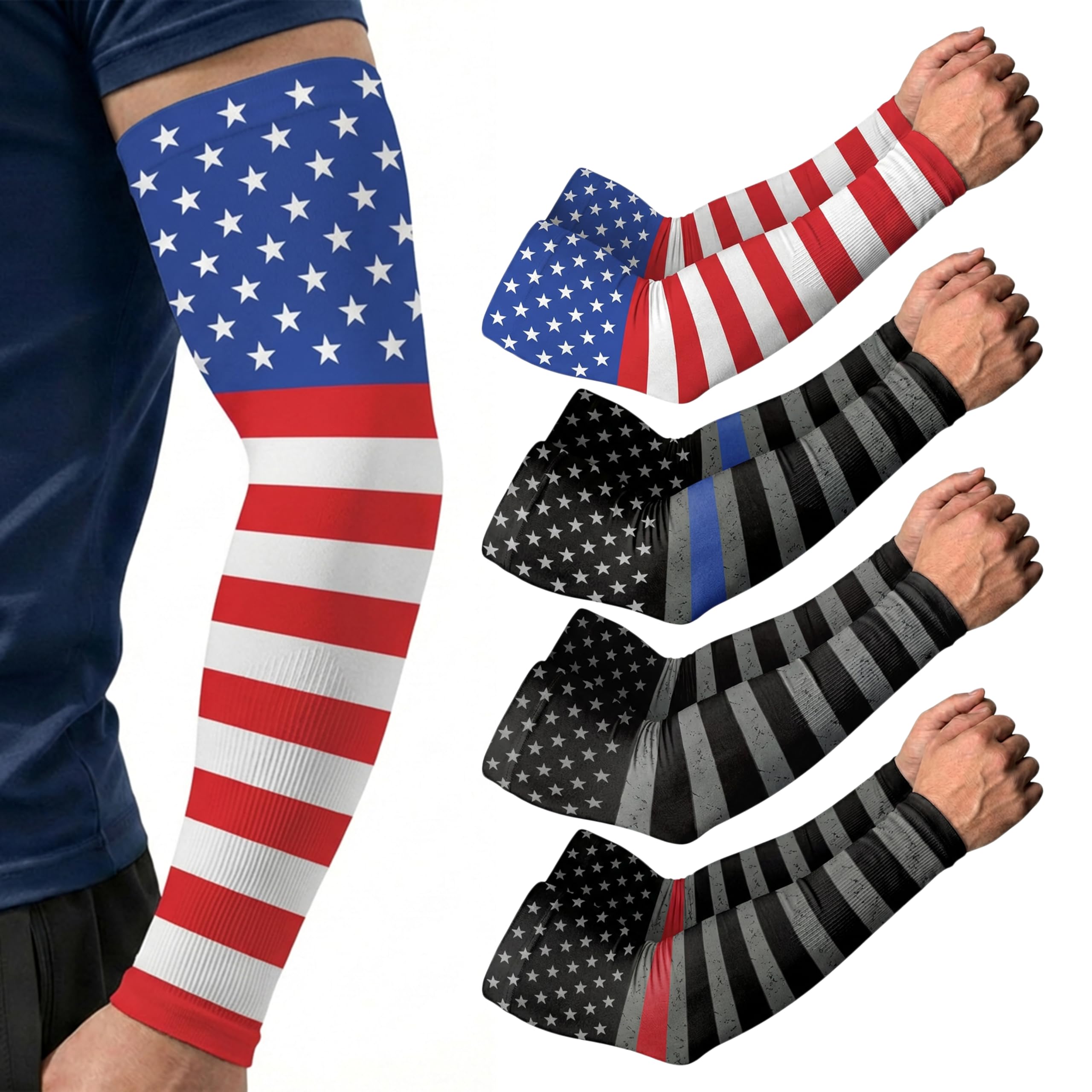 ARMORAY Arm Sleeves for Men and Women - UV Sun Protection Cooling Compression - Tattoo Cover Up Sleeve for Daily Wear &amp; Work
