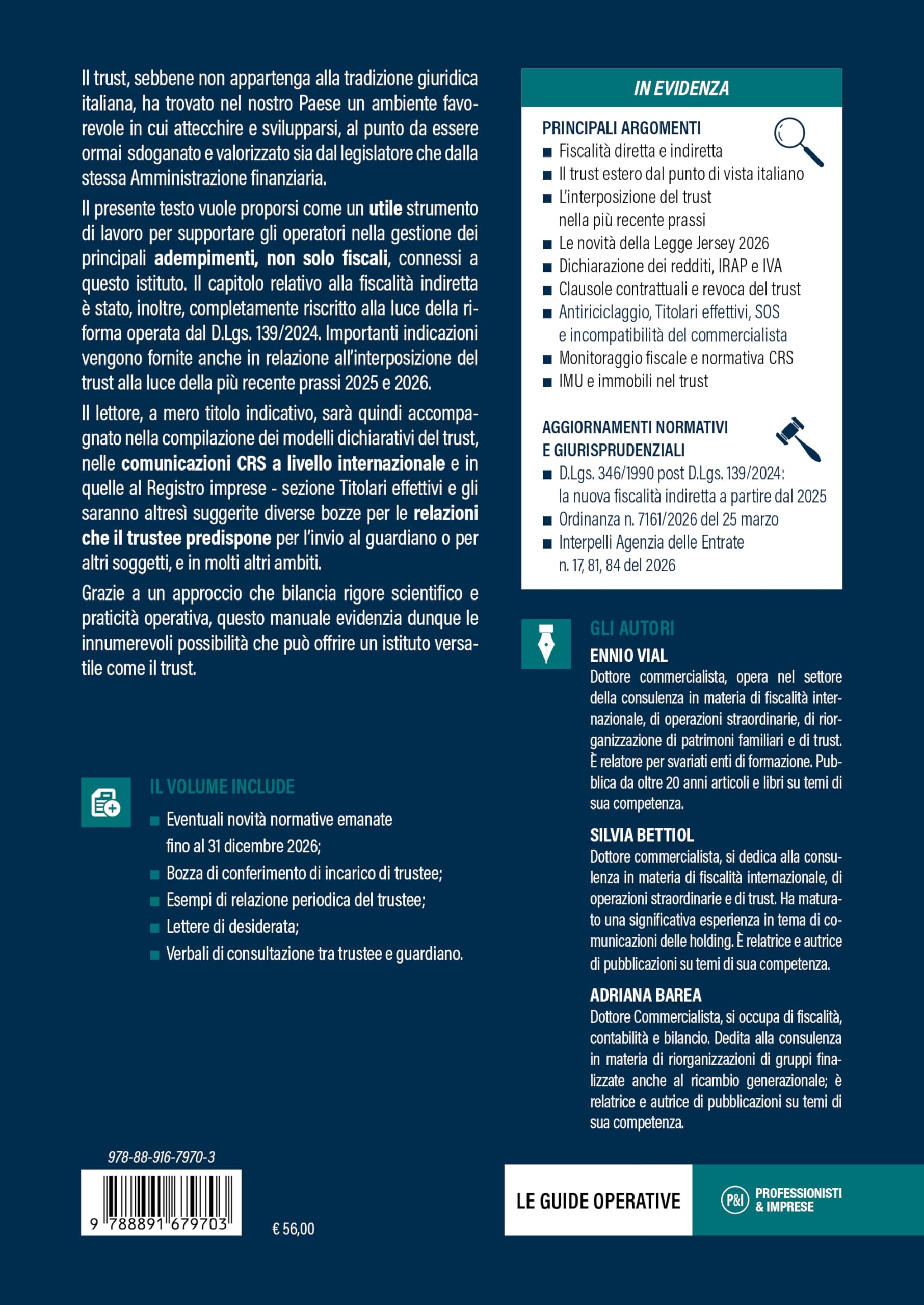 Fiscalità e adempimenti del Trust. Guida operativa per la gestione del Trust. Con facsimili e aggiornamento online sulle eventuali novità normative