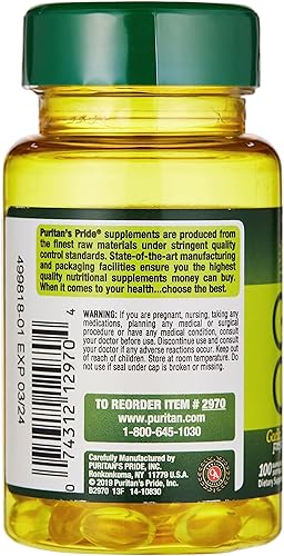 Miniatura 3 de Puritan's Pride Aceite de ajo 1000 mg 100 cápsulas blandas