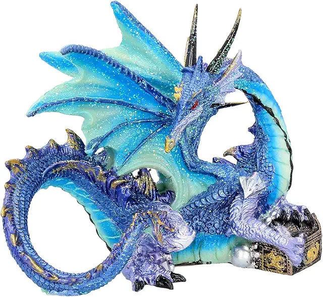 Figurine Dragon Piasa Bleu - Dragon Figurines Collection