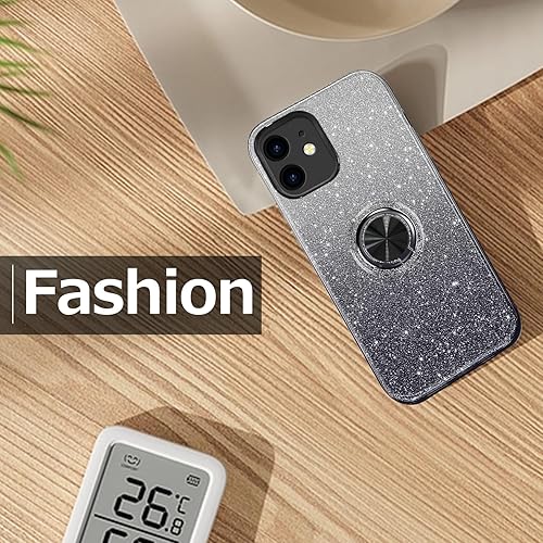 Miniatura 7 de Funda para Samsung Galaxy S23 Ultra 5G con soporte de anillo magnético, purpurina brillante, para niñas y mujeres, cubierta de TPU y funda