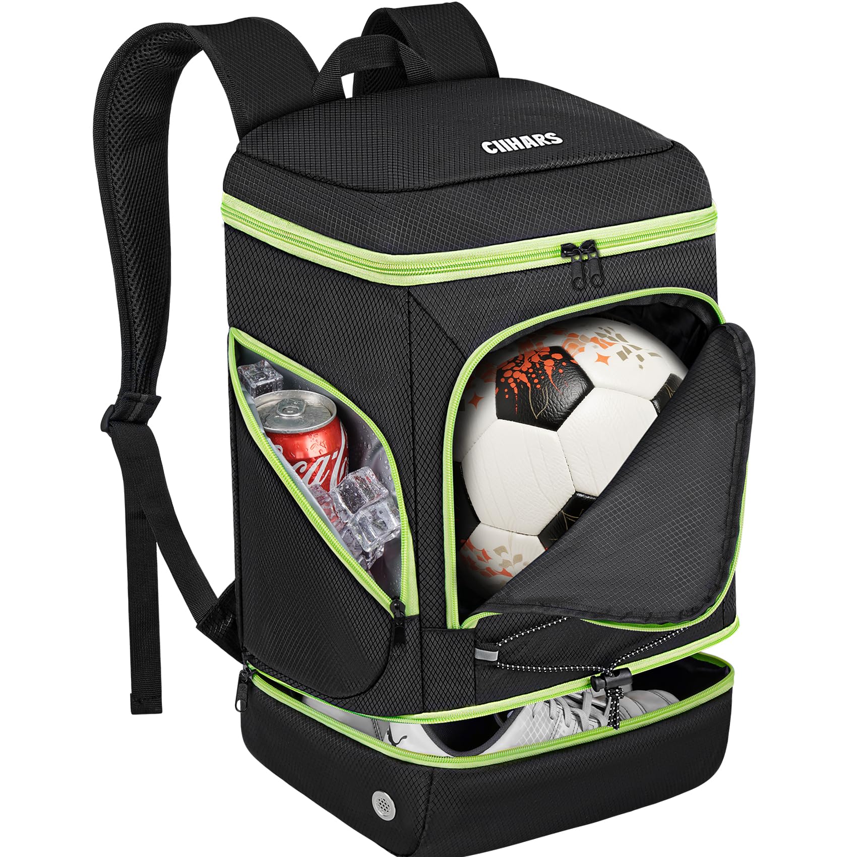 Ciihars Soccer Backpack with Ball Holder