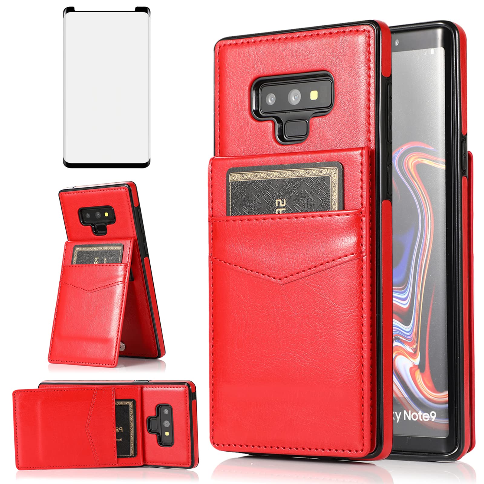 Phone Case For Samsung Galaxy Note With Tempered Glass