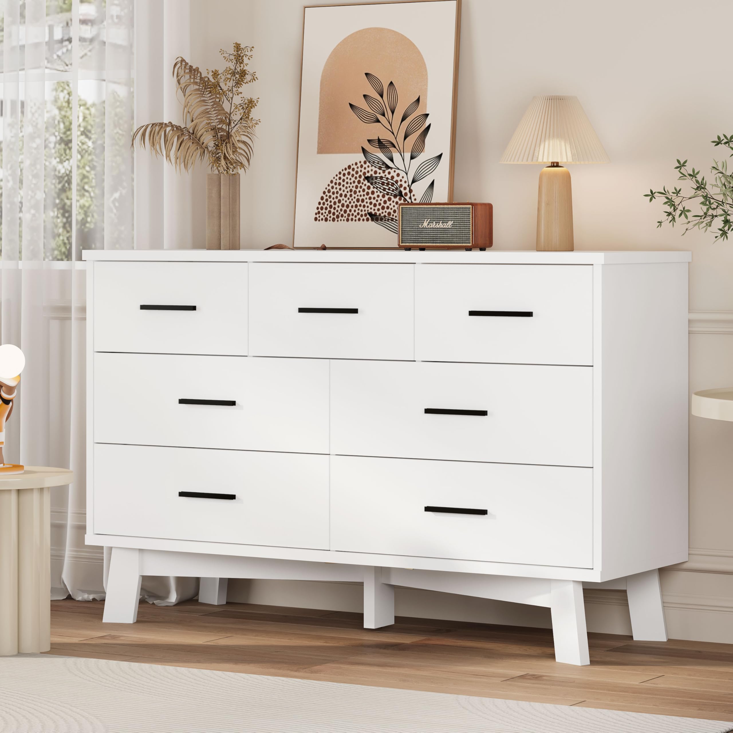 ストレージ (Chest Drawers, Storage) Amazon.com: Xixini Dresser for Bedroom with 7 Drawer, Wood Modern