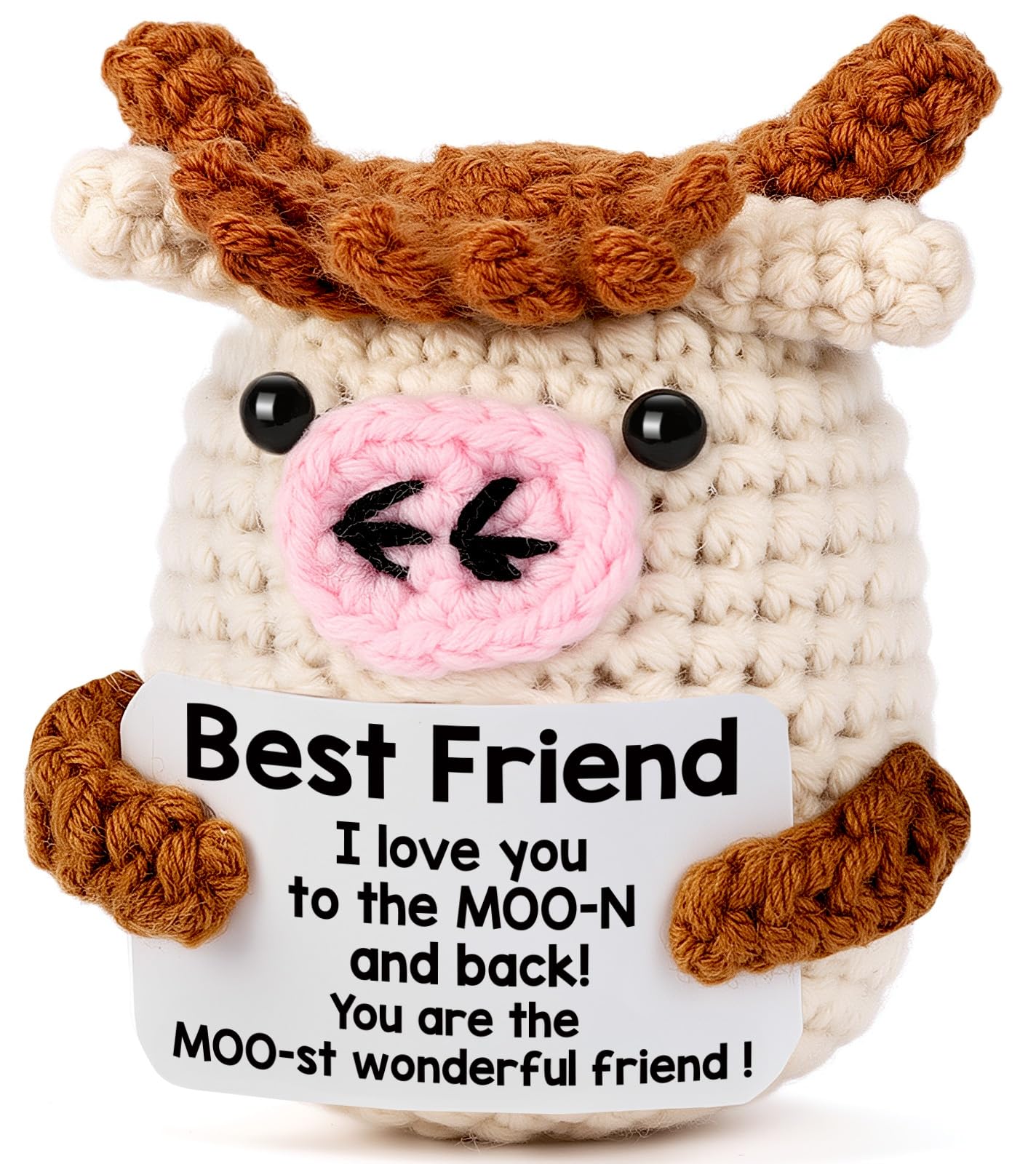 YUEYUQIU Best Friend Birthday Gifts for Women - Friendship Gifts for Women Friends Sister Bestie BFF Christmas Stocking Stuffers Handmade Crochet