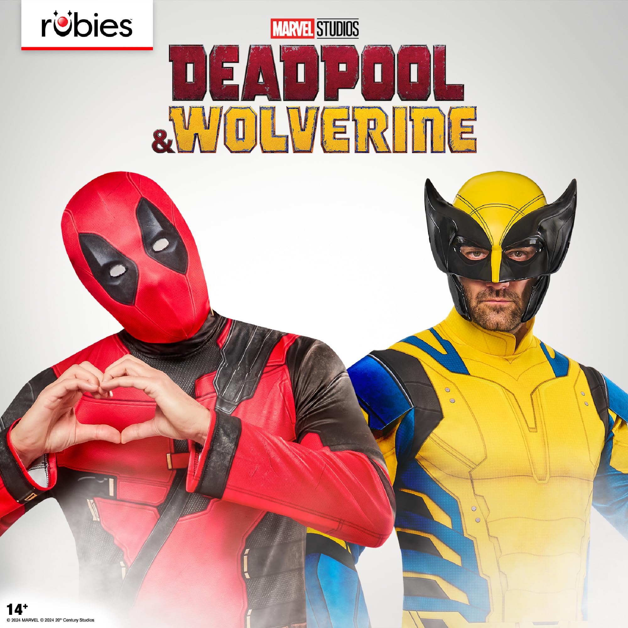 Rubies 1001390S Deadpool Wolverine fantazyjny kostium dla dorosłych, mężczyzn, wielokolorowy, S