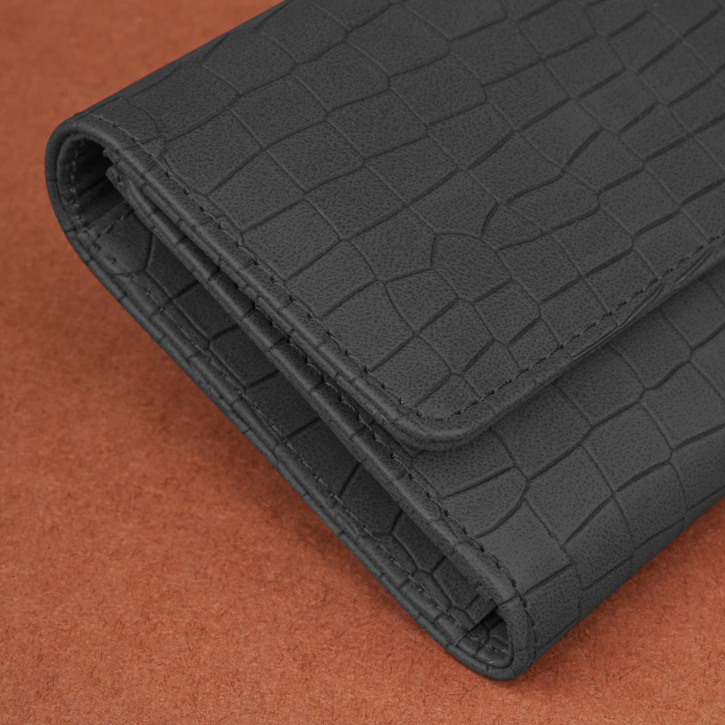 The Wallet Store Croco Design Clutch - Grey