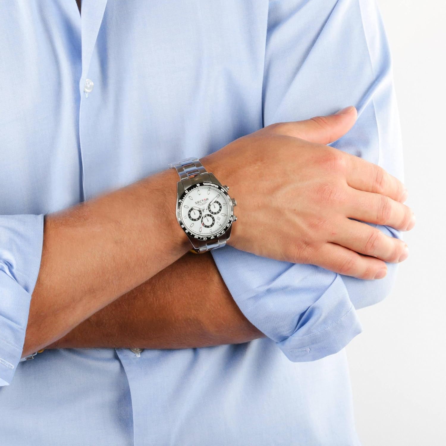 Sector No Limits Orologio Cronografo Quarzo Uomo con Cinturino in Acciaio Inox R3273786005 Sector No Limits Orologio Cronografo Quarzo Uomo con Cinturino in Acciaio Inox R3273786005