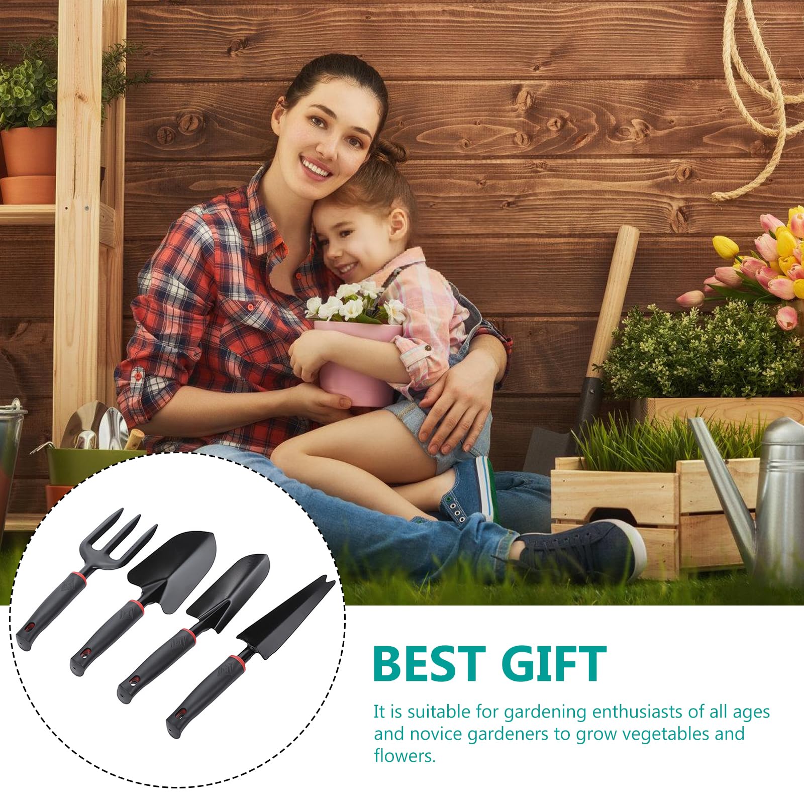 Juego De Herramientas De Jardín,9 PCS Herramientas De Jardinería,Conjunto De Herramientas De Jardín,Herramienta De Jardinería para Jardinería,Plantación,Flores