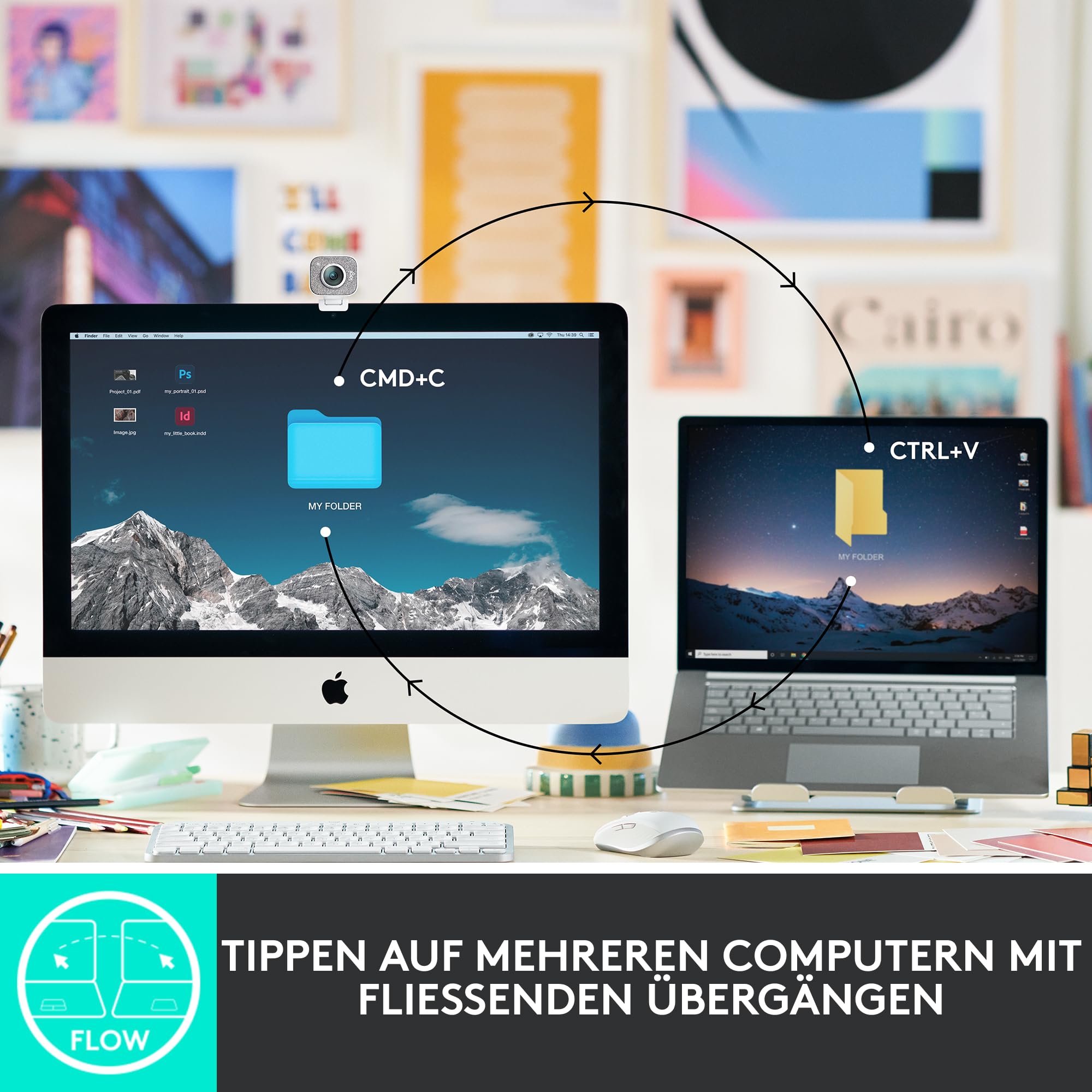 Logitech MX Keys Mini Kabellose Tastatur, Kompakt, Bluetooth, Hintergrundbeleuchtung, USB-C, Kompatibel mit Apple macOS, iOS, Windows, Linux, Android, Metallgehäuse - Dunkelgrau