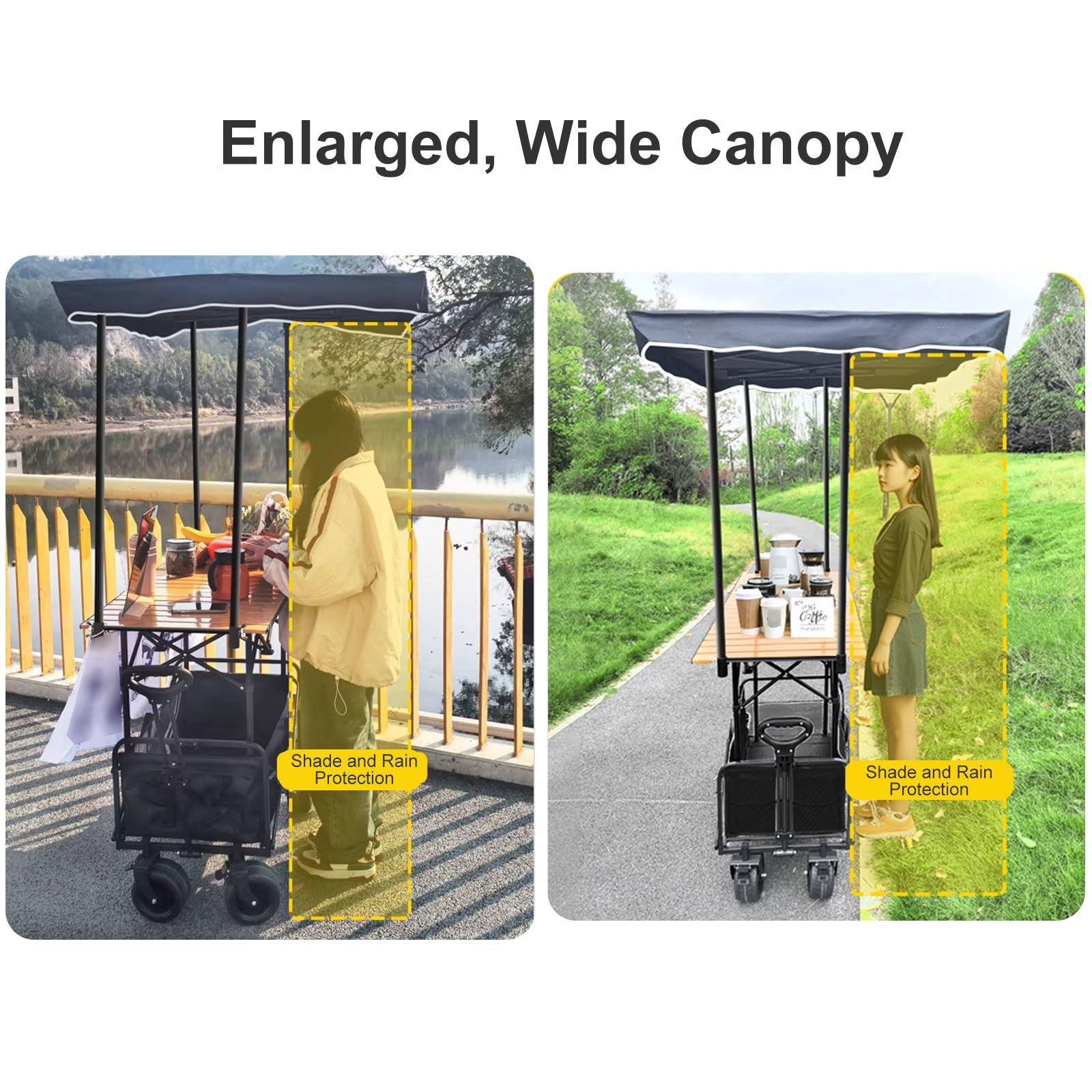 Puesto de Venta, Carrito de Venta Portátil con Toldo, Plegable, 150KG Capacidad, Stand Expositor para Mercadillos, Ferias, Eventos