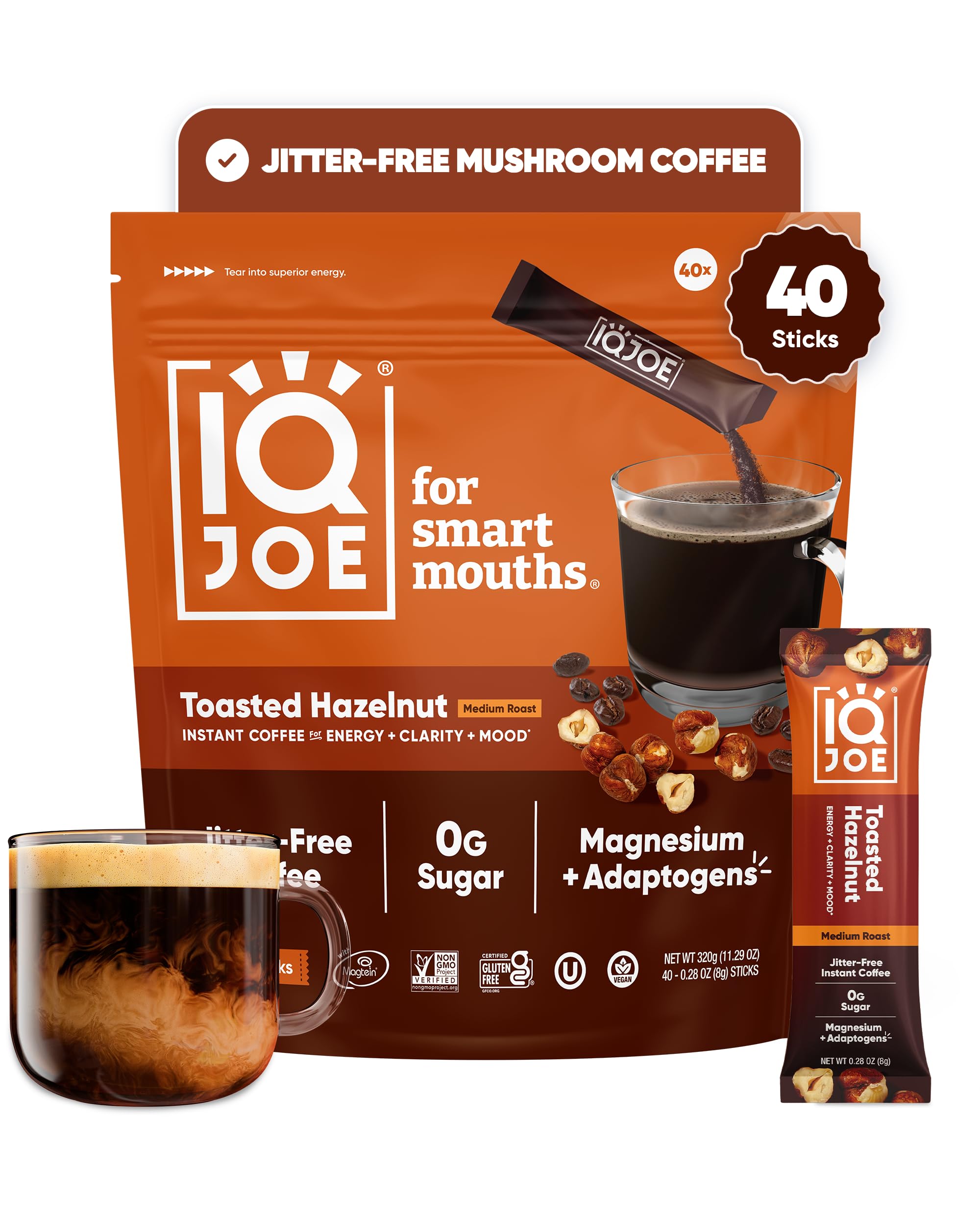 Amazon.com: IQJOE Instant Mushroom Coffee Packets, Toasted