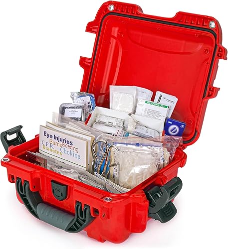Miniatura 2 de Nanuk 905 Impermeable Primeros Auxilios Prepper Survival Gear Polvo y Estuche Resistente a Impactos - Vacío - Rojo, 905-FSA9