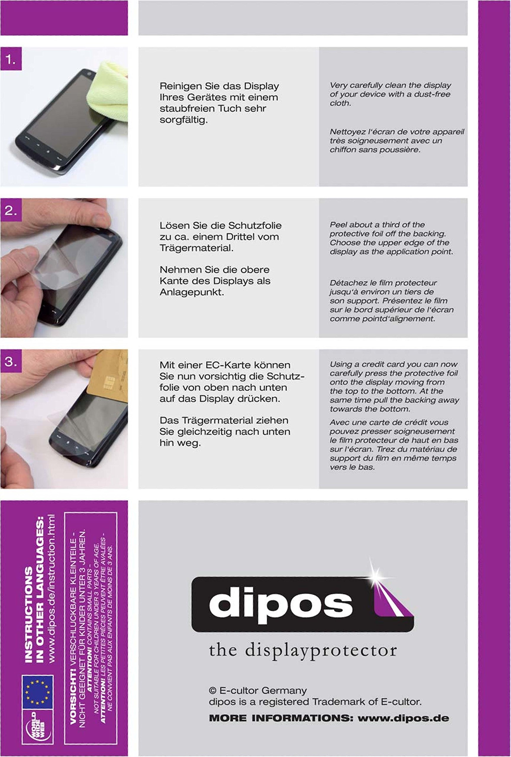Dipos Schutzfolie Für Canon EOS 1300D – 2x Klar, Kratzfest, Blasenfrei | Made In Germany