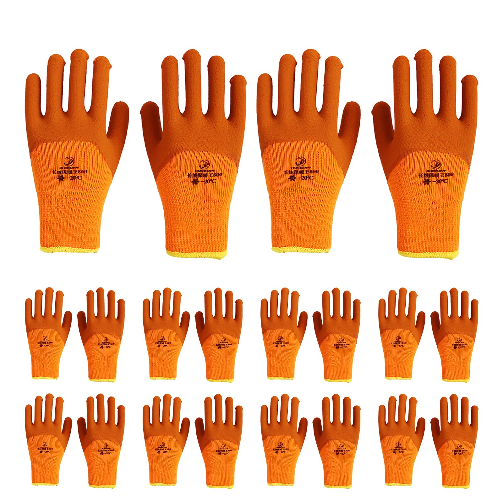 Guantes impermeables para hombres y mujeres, guantes de trabajo de invierno para clima frío, guantes de trabajo térmicos de invierno para mujeres, hombres para trabajar el metal, pintura en