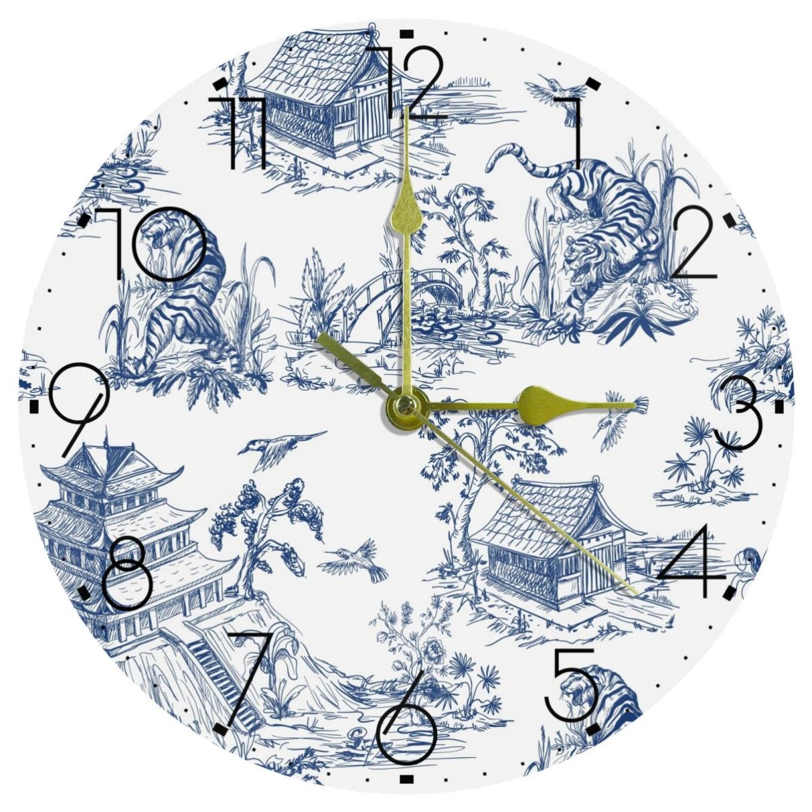 Horloge murale moderne acrylique silencieuse pour maison et bureau