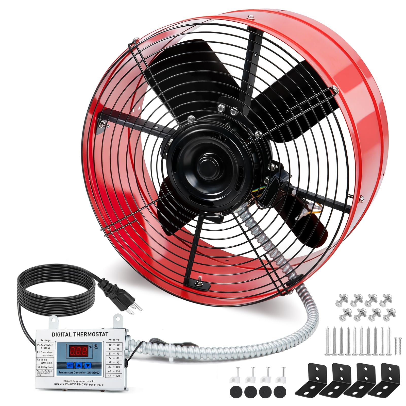 Photo 1 of BINGLUX 15" Gable Attic Fan with Thermostat