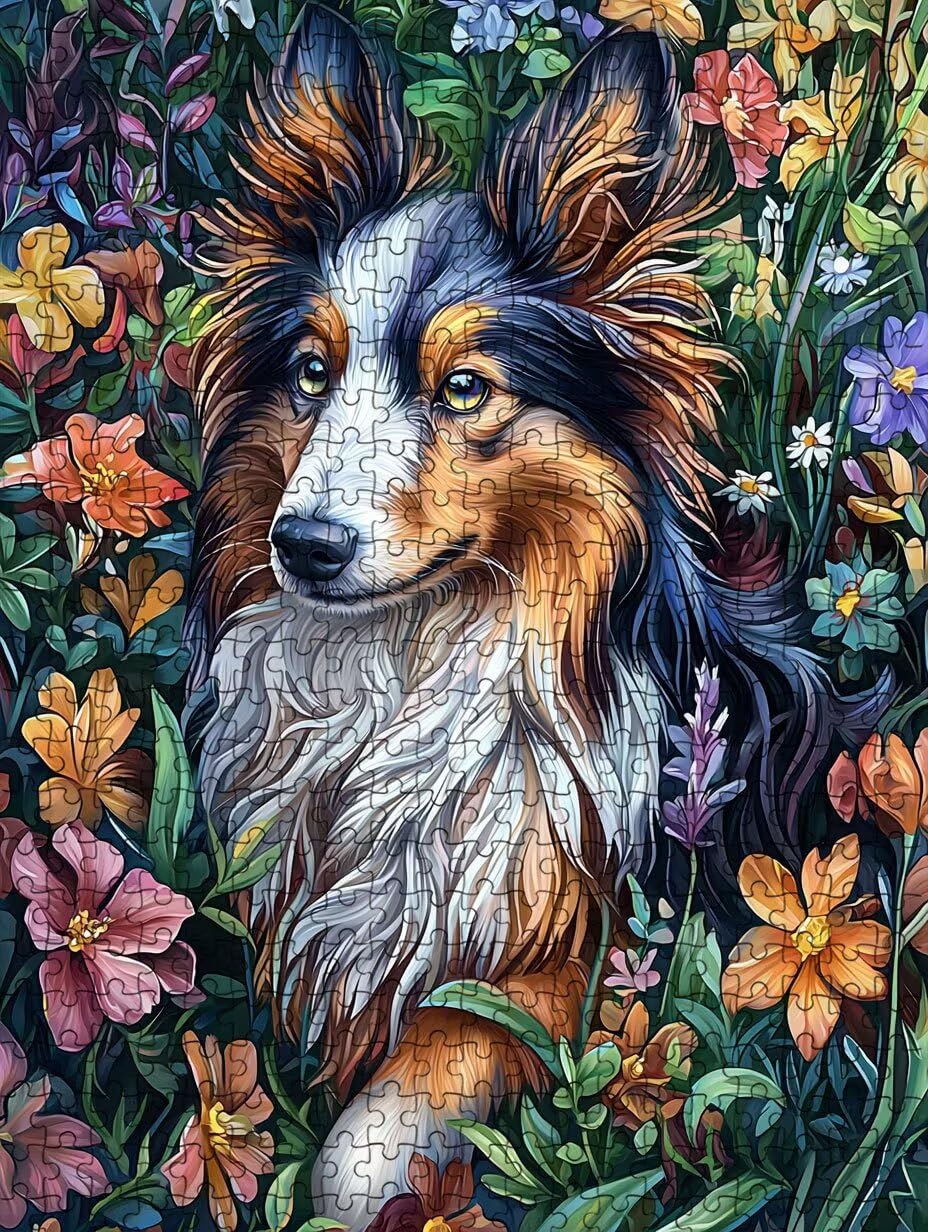 Puzzle dla psów 1000 sztuk, puzzle dla dorosłych, łamigłówki, wyzwanie dekoracja puzzli, rozrywka gra edukacyjna dla całej rodziny, na prezent dekoracja BXHZW7-401